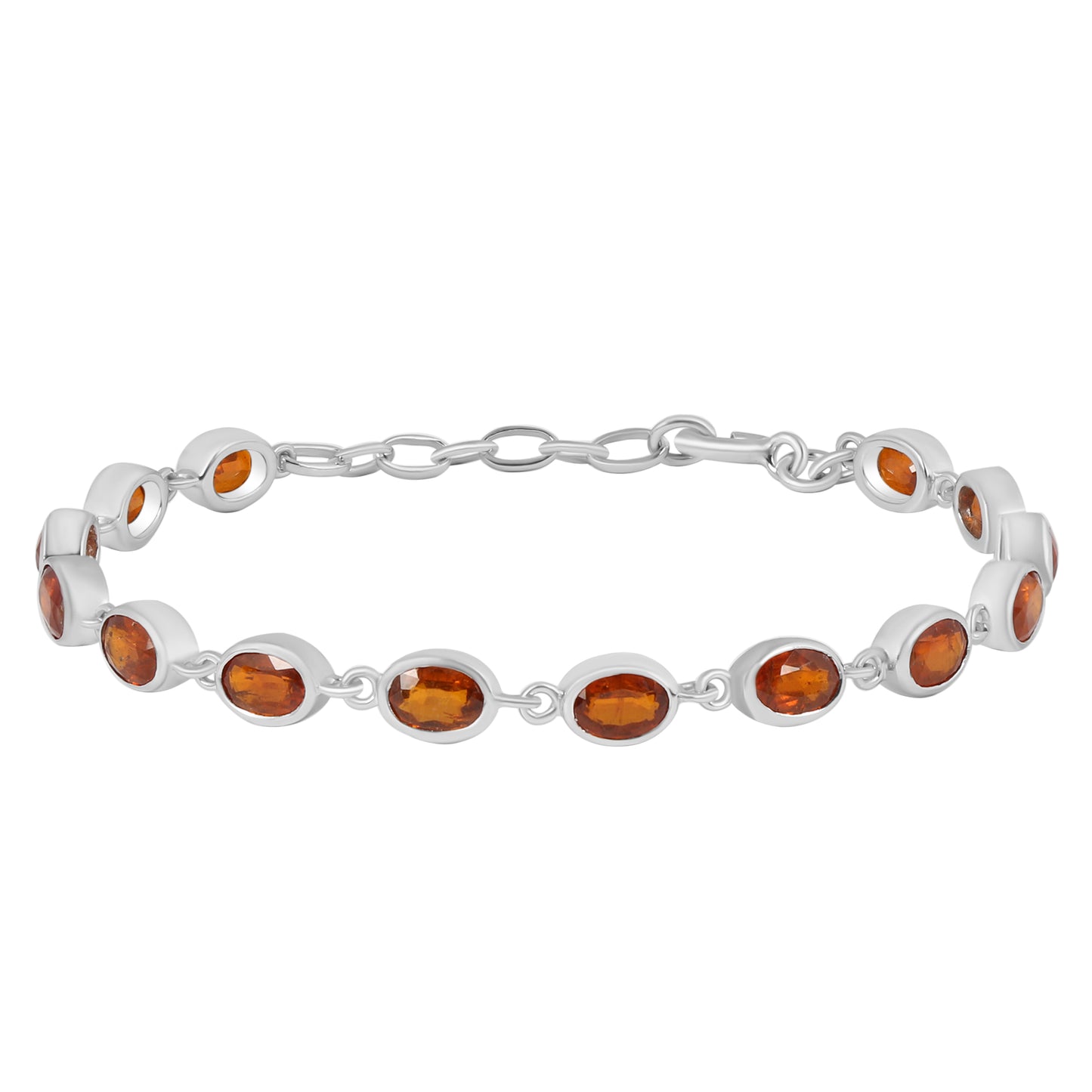 Sterling Silver Bracelet Orange Kyanite  IGB-113