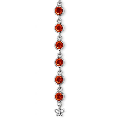 Sterling Silver Bracelet Orange Kyanite  IGB-113