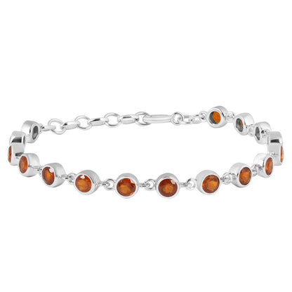 Sterling Silver Bracelet Orange Kyanite  IGB-118