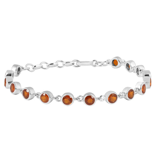 Sterling Silver Bracelet Orange Kyanite  IGB-118