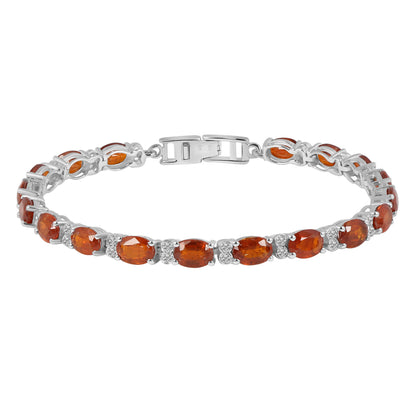 Sterling Silver Bracelet Orange Kyanite  IGB-108