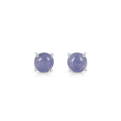 Sterling Silver Earrings Tanzanite  IGE-699