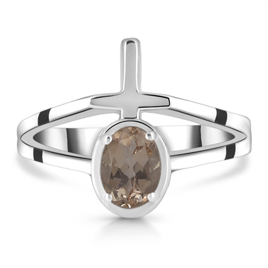 Sterling Silver Ring Morganite  IGR-2148 Size 8