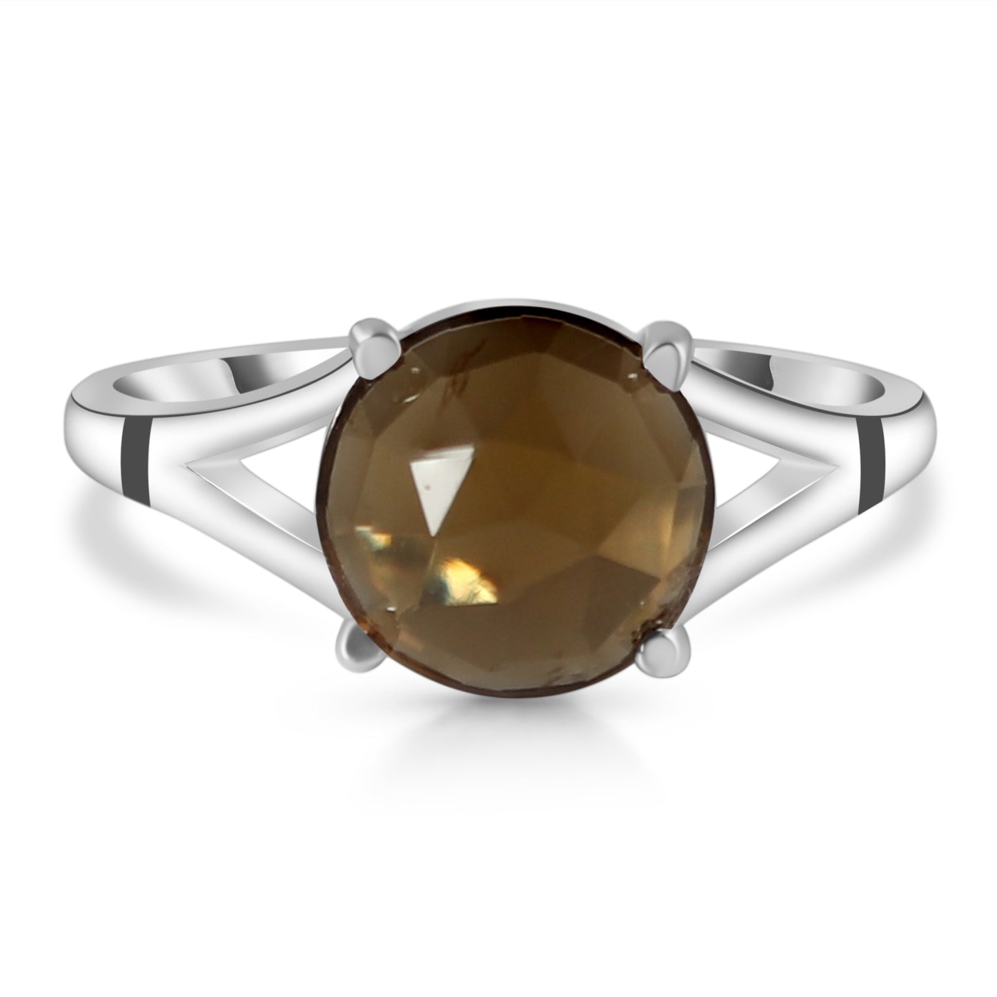 Sterling Silver Ring Cognac Quartz  IGR-2552 Size 9