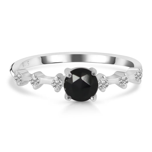 Sterling Silver Ring Black Tourmaline  IGR-2300 Size 5