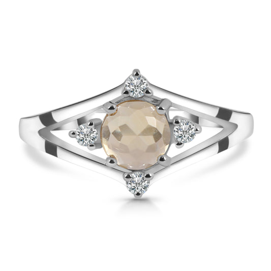 Sterling Silver Ring Rose Quartz  IGR-2291 Size 8