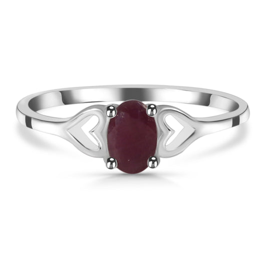 Sterling Silver Ring Ruby  IGR-2620 Size 10