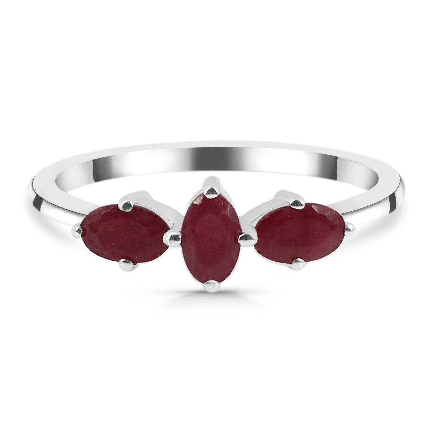Sterling Silver Ring Ruby  IGR-2721 Size 6