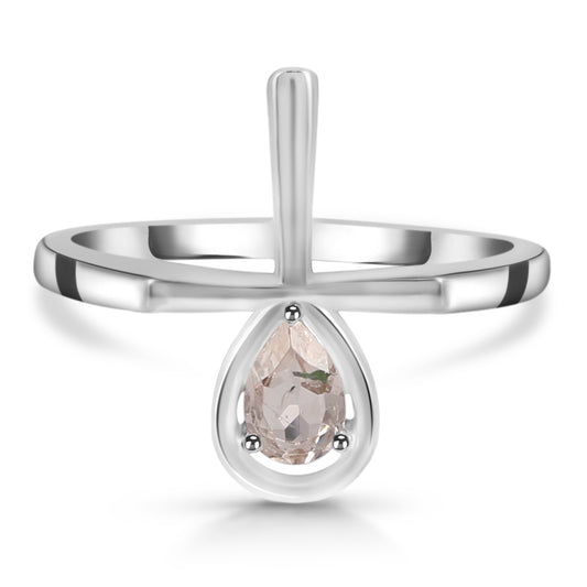 Sterling Silver Ring Morganite  IGR-2160 Size 5