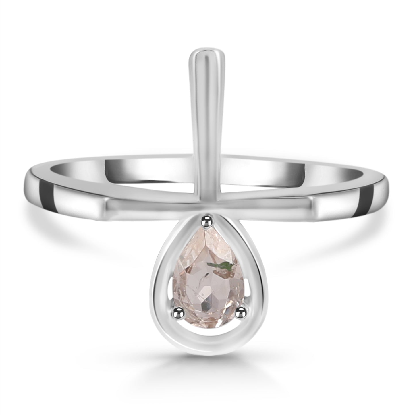 Sterling Silver Ring Morganite  IGR-2160 Size 7