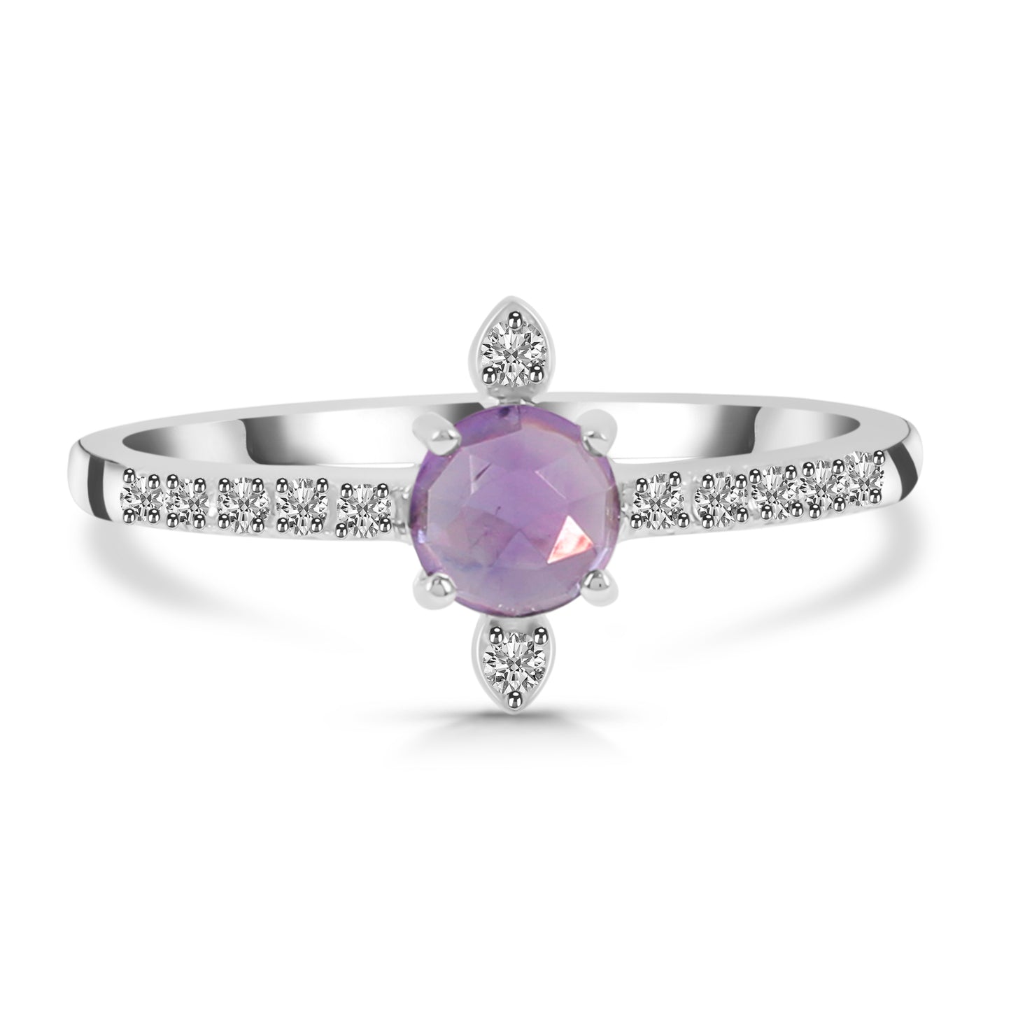 Sterling Silver Ring Amethyst  IGR-2282 Size 8