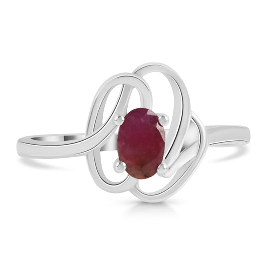 Sterling Silver Ring Ruby  IGR-2602 Size 7