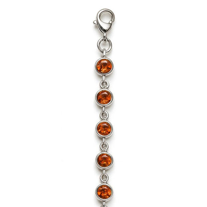 Sterling Silver Bracelet Orange Kyanite  IGB-116