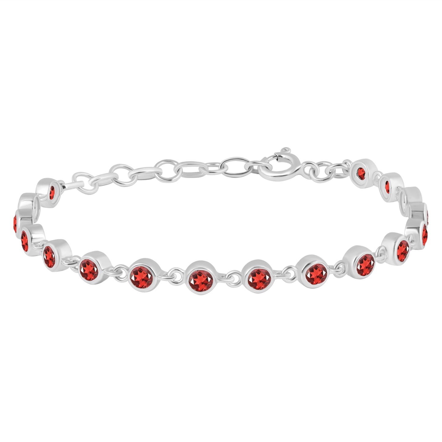 Sterling Silver Bracelet Orange Kyanite  IGB-116