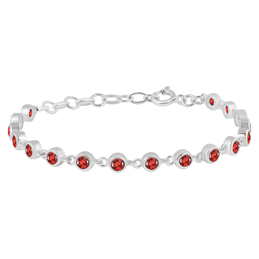 Sterling Silver Bracelet Orange Kyanite  IGB-116