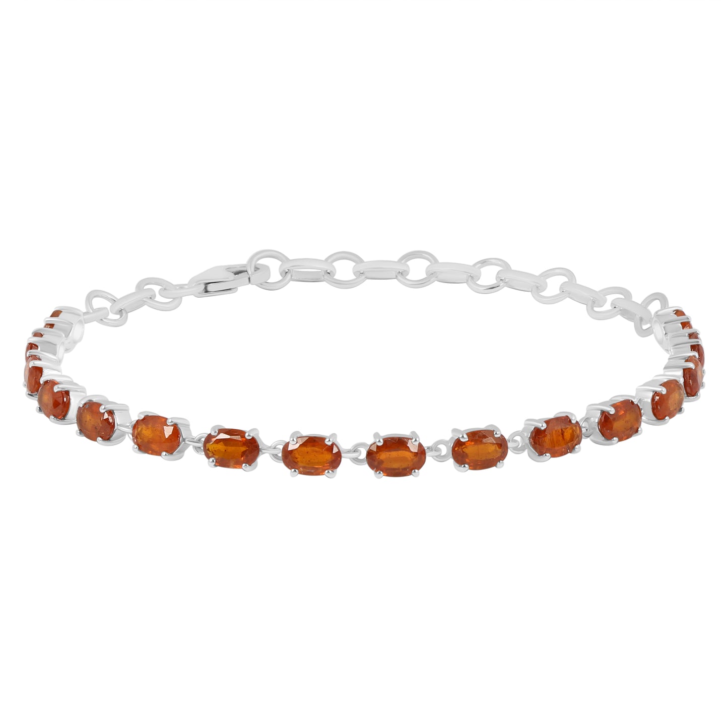 Sterling Silver Bracelet Orange Kyanite  IGB-71