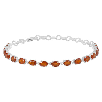 Sterling Silver Bracelet Orange Kyanite  IGB-71