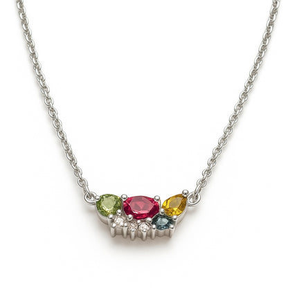 Sterling Silver Necklace Tourmaline  IGN-357