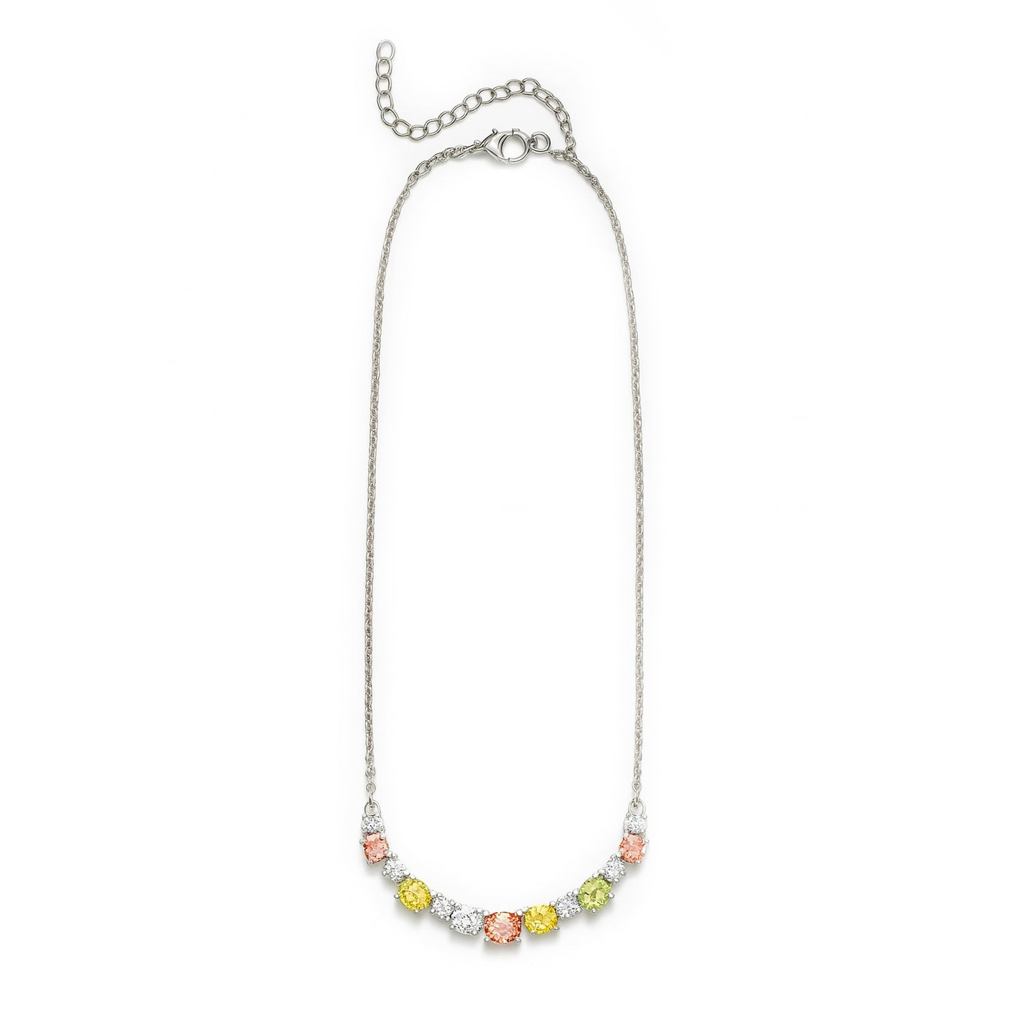 Sterling Silver Necklace Tourmaline  IGN-302