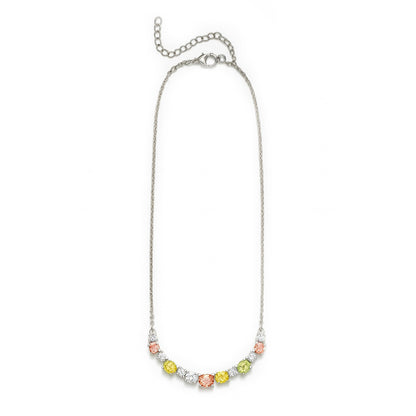 Sterling Silver Necklace Tourmaline  IGN-302