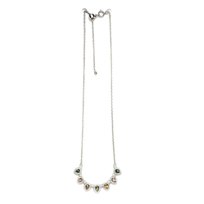 Sterling Silver Necklace Tourmaline  IGN-306