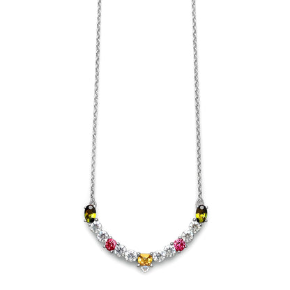 Sterling Silver Necklace Tourmaline  IGN-354