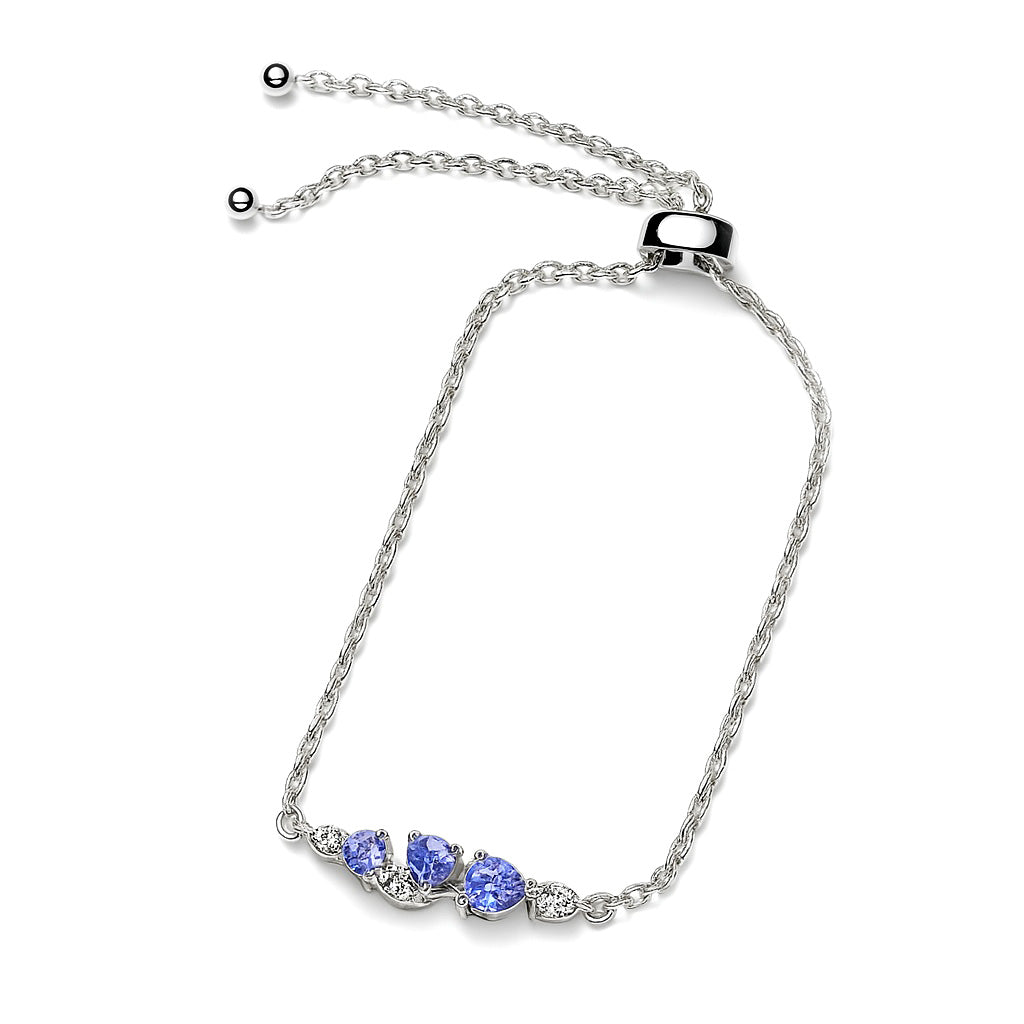 Sterling Silver Bracelet Tanzanite  IGB-148