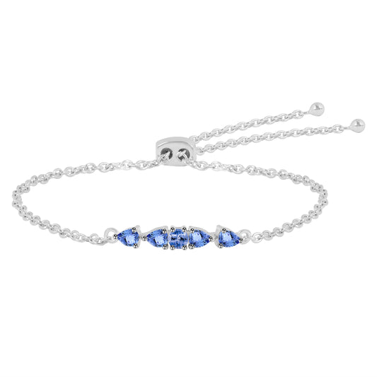 Sterling Silver Bracelet Tanzanite  IGB-150