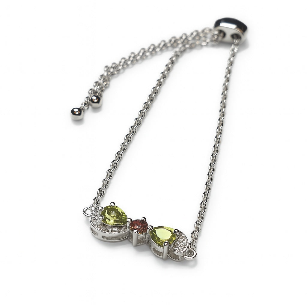 Sterling Silver Bracelet Tourmaline  IGB-145