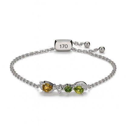 Sterling Silver Bracelet Tourmaline  IGB-145