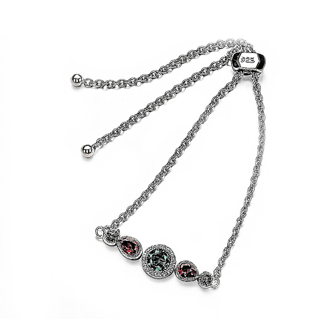 Sterling Silver Bracelet Tourmaline  IGB-144
