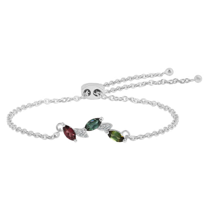 Sterling Silver Bracelet Tourmaline  IGB-143