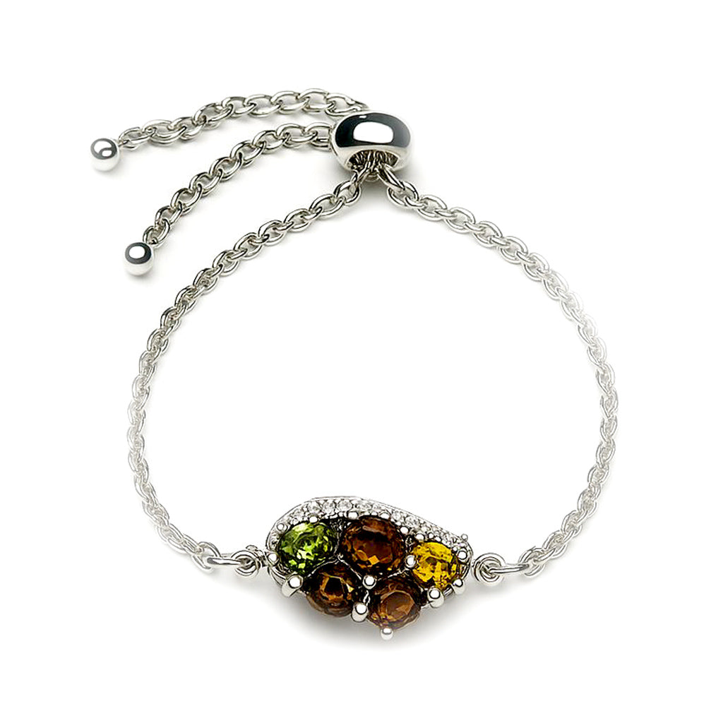 Sterling Silver Bracelet Tourmaline  IGB-151