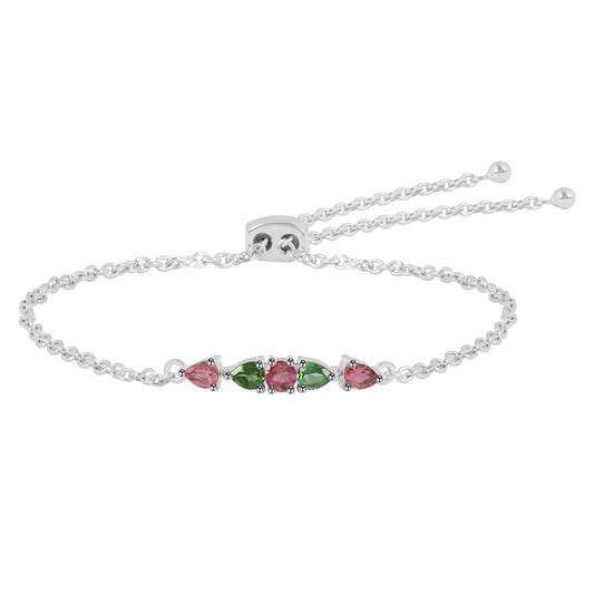 Sterling Silver Bracelet Tourmaline  IGB-150