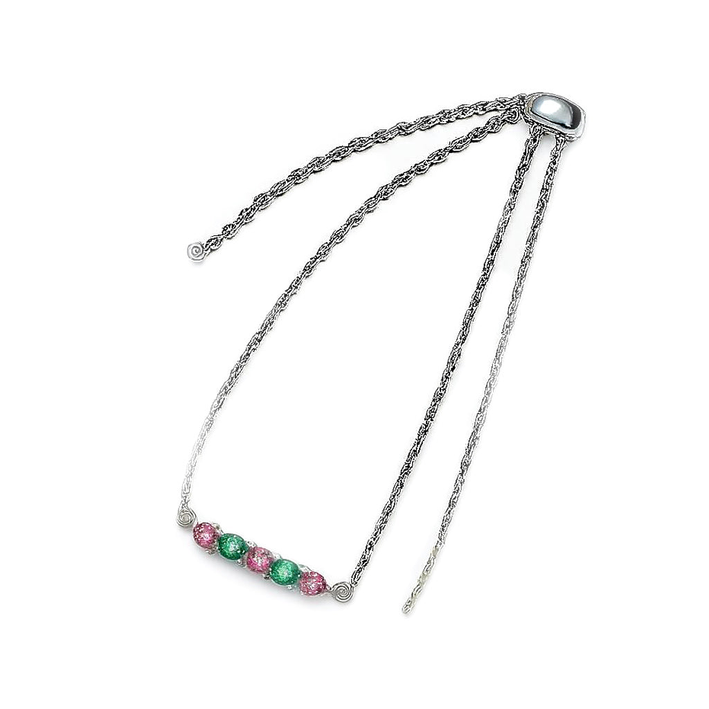 Sterling Silver Bracelet Tourmaline  IGB-150