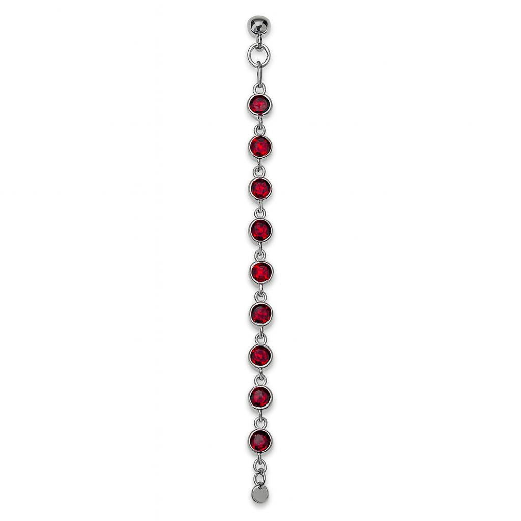 Sterling Silver Bracelet Rhodolite Garnet  IGB-118
