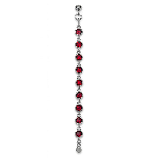 Sterling Silver Bracelet Rhodolite Garnet  IGB-118