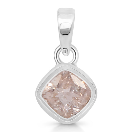 Sterling Silver Pendant Morganite  IGP-911