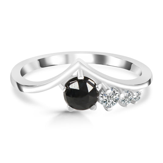 Sterling Silver Ring Black Tourmaline  IGR-2290 Size 6