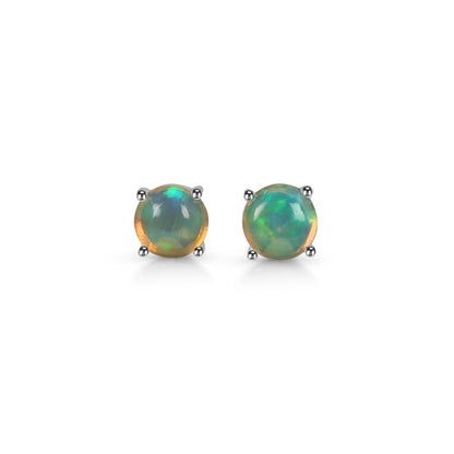 Sterling Silver Earrings Opal  IGE-699