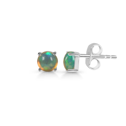 Sterling Silver Earrings Opal  IGE-699