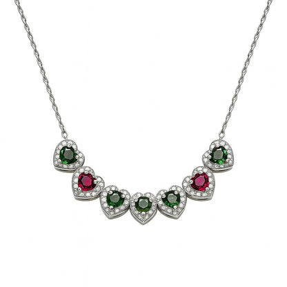 Sterling Silver Necklace Tourmaline  IGN-353