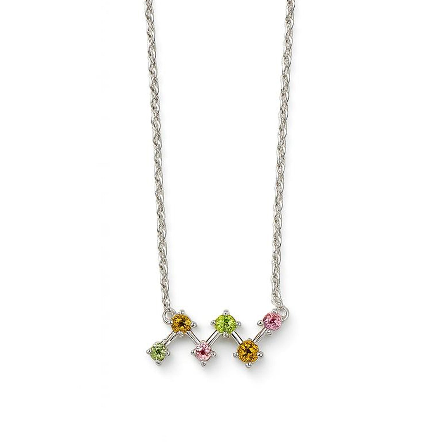 Sterling Silver Necklace Tourmaline  IGN-368