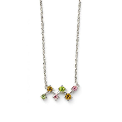 Sterling Silver Necklace Tourmaline  IGN-368