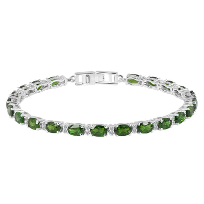 Sterling Silver Bracelet Chrome Diopside   IGB-109