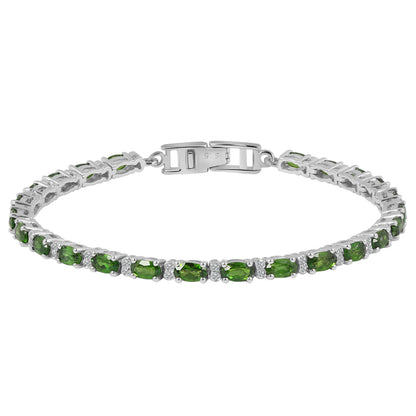 Sterling Silver Bracelet Chrome Diopside   IGB-110