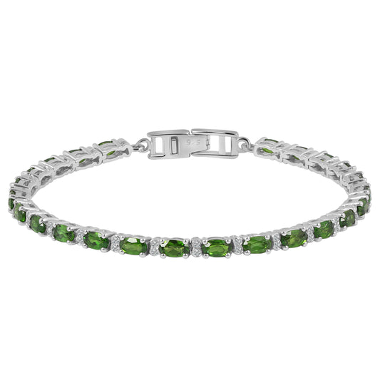 Sterling Silver Bracelet Chrome Diopside   IGB-110
