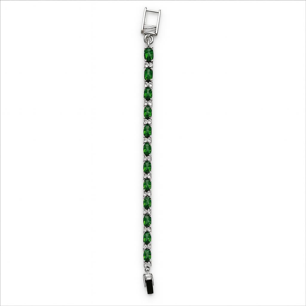 Sterling Silver Bracelet Chrome Diopside   IGB-110