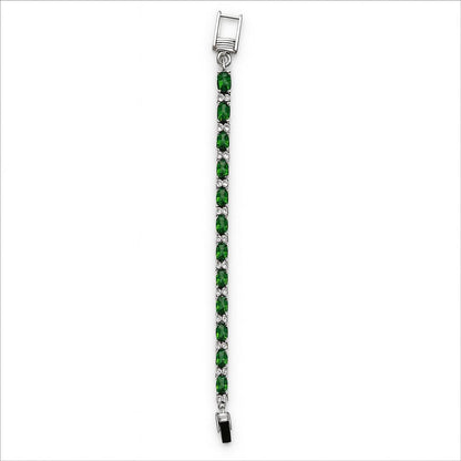 Sterling Silver Bracelet Chrome Diopside   IGB-110