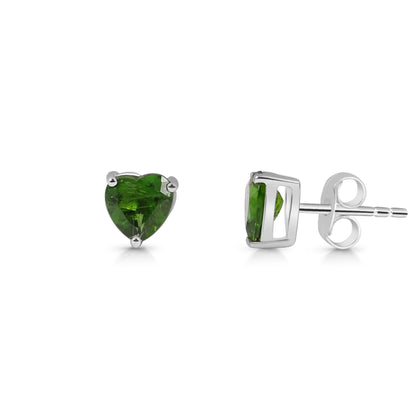 Sterling Silver Earrings Chrome Diopside   IGE-1357 (3 PR Card)